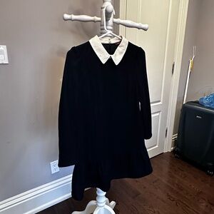 Black Dress with White Collar
